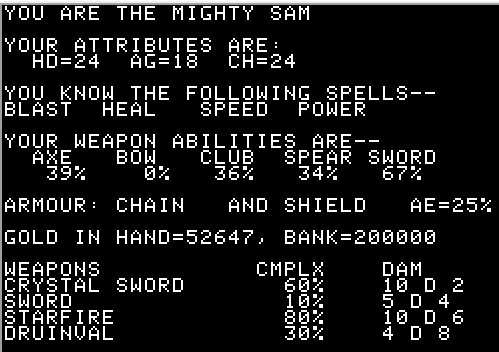 Fresh Sam Attributes